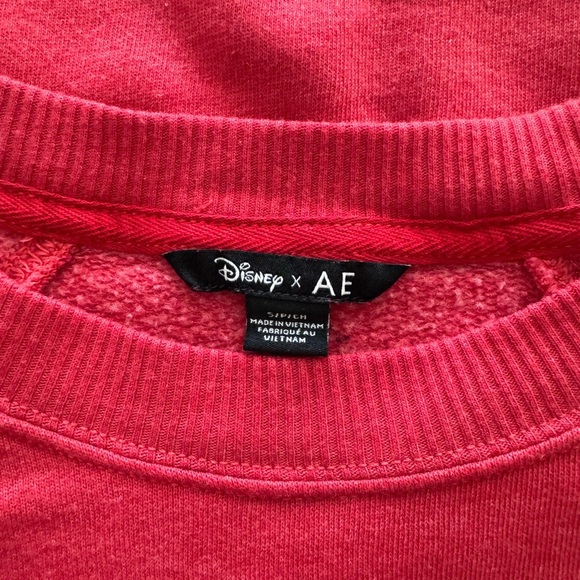 Women's American Eagle Disney Feisty Red Donald Duck Crewneck Sweater Size S - Picture 3 of 5